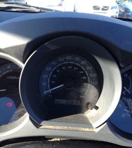 Toyota Aygo speedo warning lamp  dashboard