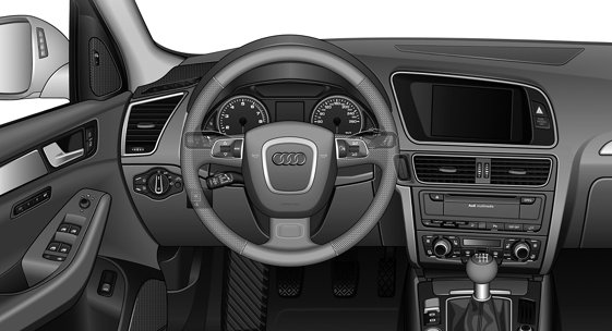 Audi Q5 interior diagnostic tools
