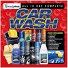 Complete Car Wash Cleaning Kit Interior & Exterior Wash Wax Polish Tyre Sponge