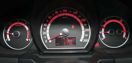 Kia cee'd mk2 dashboard speedo clocks & warning light symbols