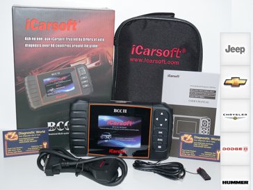 iCarsoft BCC-II Chevrolet GM Jeep Chrysler Dodge Diagnostic World Diagnostic Tool engine abs airbags 2