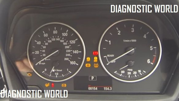 BMW X1 F48 dashboard warning light symbols lamps dash error