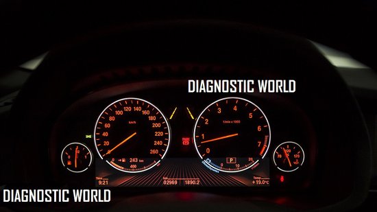 BMW X4 dash warning lights speedo instrument cluster