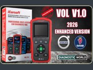 iCarsoft Vol V1.0 Diagnostic World Volvo & Saab Diagnostic Reset Tool Engine ABS Airbags Transmission
