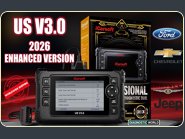 2026 iCarsoft US V3.0 Enhanced Version Software Genuine Official FORD CHEVROLET CHRYSLER JEEP HUMMER PONTIAC GMC SATURN Diagnostic Scan Tool