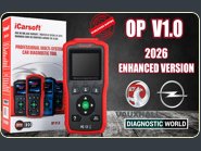 2026 iCarsoft OP V1.0 Enhanced Version Software Genuine Official VAUXHALL OPEL  Diagnostic Scan Tool