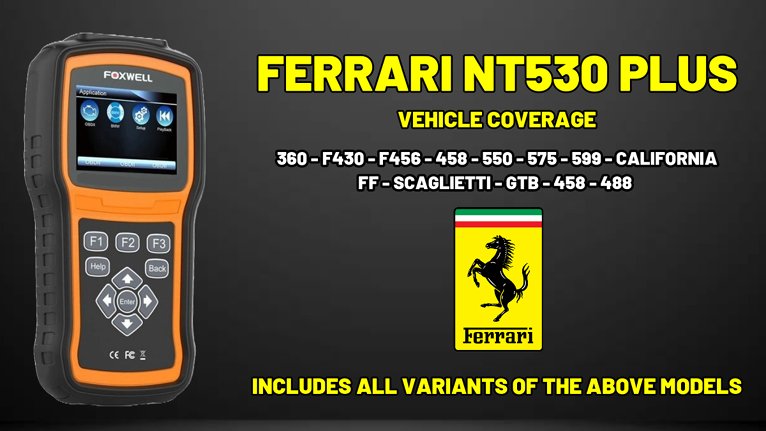 FERRARI NT530 PLUS FERRARI VEHICLE COVERAGE
