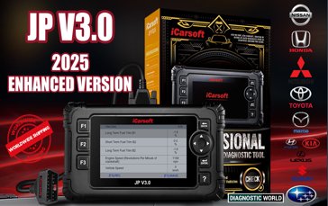 2025 iCarsoft JP V3.0 Enhanced Version Software Genuine Official NISSAN HONDA MITSUBISHI TOYOTA MAZDA HYUNDAI KIA LEXUS SUZUKI SUBARU Diagnostic Scan Tool