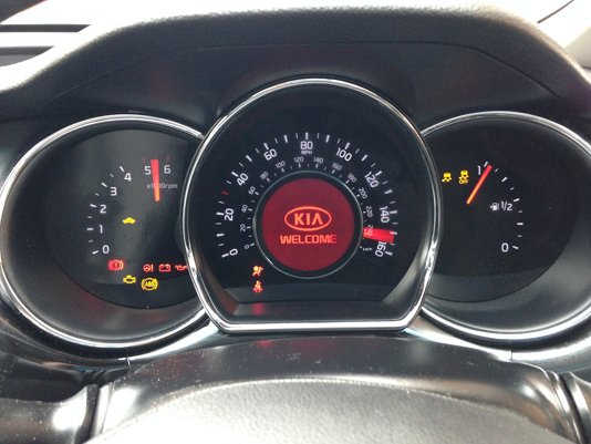 Kia cee'd mk2 dashboard speedo clocks & warning light symbols