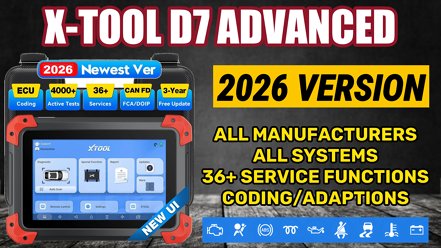 2026 X-TOOL GENUINE D7 DIAGNOSTIC CODING SCAN TOOL OFFICIAL STOCKIST DIAGNOSTIC WORLD