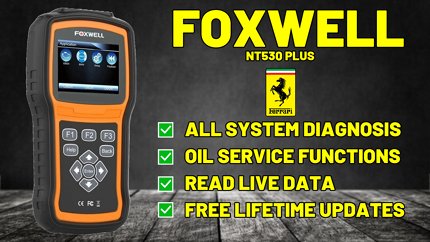 1 Ferrari OBD2 Diagnostic Tool Reset Tool Scan Code Reader Engine ABS Airbags Transmission Clutch life