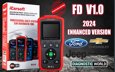 iCarsoft FD v1.0 Ford Holden Code Reader Scanner Tool Focus Mondeo S Max C max Kuga Fiesta Ka engine, airbag abs service reset warning light