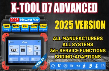 1 X-TOOL GENUINE D7 DIAGNOSTIC CODING SCAN TOOL OFFICIAL STOCKIST DIAGNOSTIC WORLD