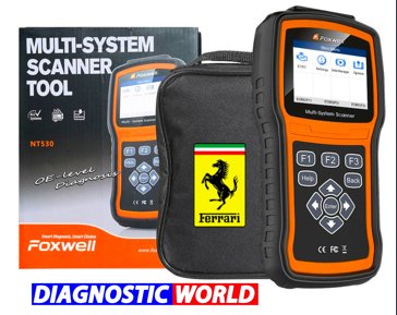 Ferrari OBD2 COde Reader NT530 Vehicle & System Coverage Lists Demo