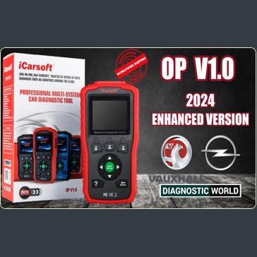 2024 iCarsoft OP V1.0 Enhanced Version Software Genuine Official VAUXHALL OPEL  Diagnostic Scan Tool