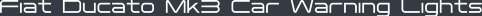 Fiat Ducato Mk3 Car Warning Lights