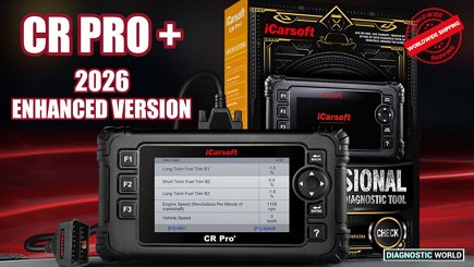 2026 iCarsoft CR PRO + Enhanced Software Version Genuine Official Diagnostic World