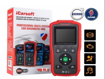 iCarsoft Vol V1.0 Diagnostic World Volvo & Saab Diagnostic Reset Tool Engine ABS Airbags Transmission