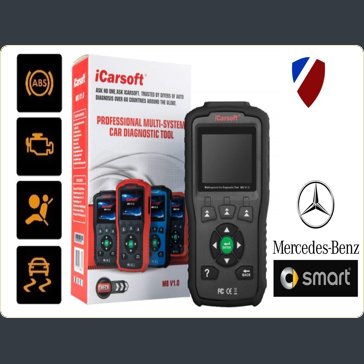 iCarsoft MB V1.0 Mercedes Smart Sprinter Diagnostic World engine abs airbag suspension park official stockist seller