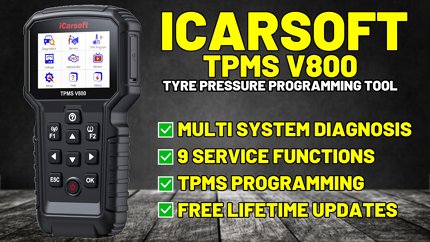 ICARSOFT V800 TPMS PROGRAMMING TOOL DIAGNOSTIC WORLD