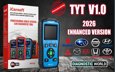 2026 iCarsoft TYT V1.0 Enhanced Version Software Genuine Official SUZUKI SUBARU NISSAN HYUNDAI MITSUBISHI MAZDA KIA HONDA TOYOTA Diagnostic Scan Tool