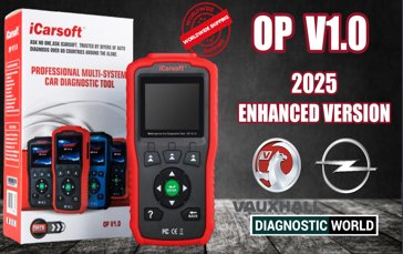 2025 iCarsoft OP V1.0 Enhanced Version Software Genuine Official VAUXHALL OPEL  Diagnostic Scan Tool