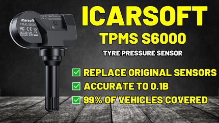 ICARSOFT S6000 TPMS SENSOR TO USE WITH V800 TPMS PROGRAMMING TOOL