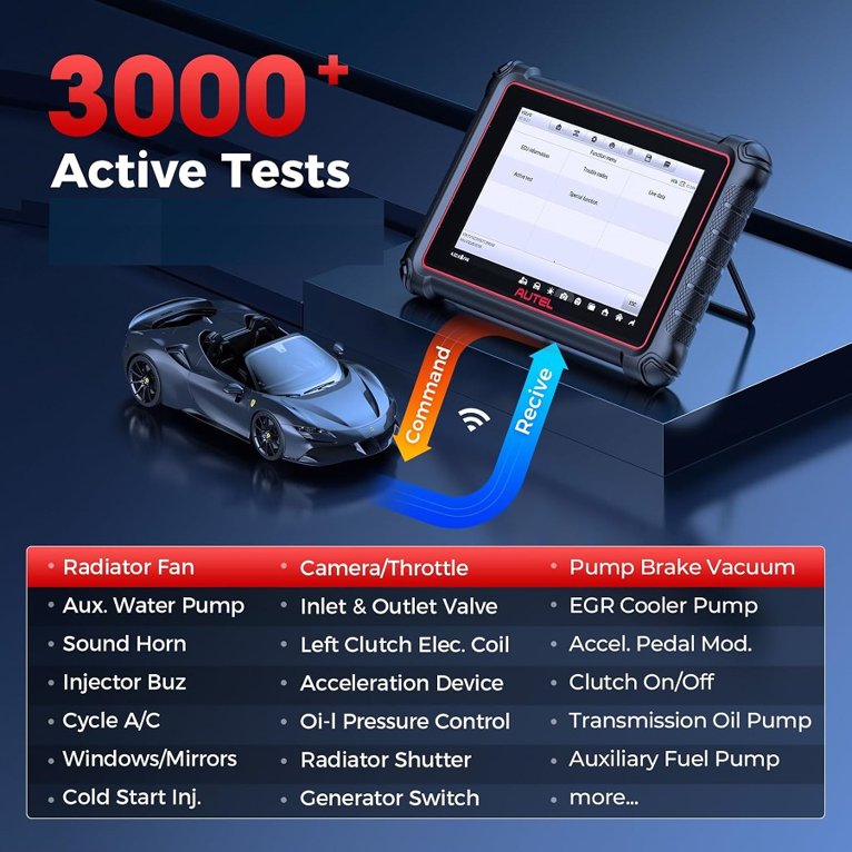 autel mk900 3000 active bi directional tests